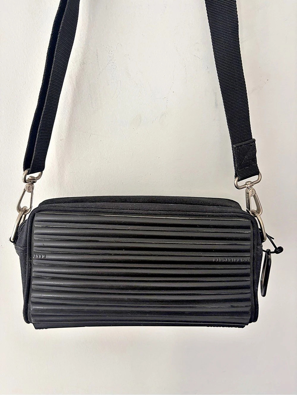 Vintage Mandarina Duck Crossbody Tank Bag Made in Italy